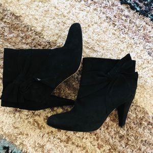 Butter Black suede booties